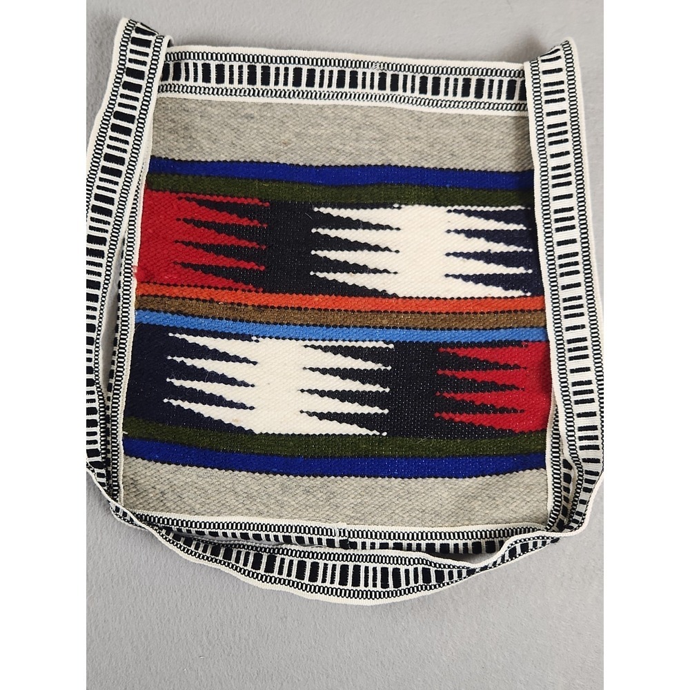 Cotton Purse Made In Ecuador Multicolor Aztec - Picture 7 of 9